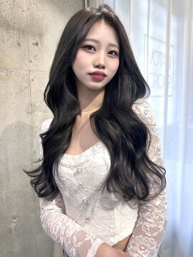 ボタン 熊本(VOTAN) コリエク/羽エクステ/韓国ヘア/ブリーチなし/グレージュ