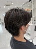 メンズセンターパート