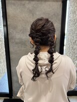アールトゥーヘアー(art To Hair)&nbsp;ツインテールアレンジ/結婚式お呼ばれヘア/成人式ヘア