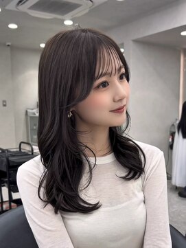 ロンド マーレ 天神大名店(Lond mare) 韓国風レイヤーカット/透明感カラー/オリーブブラウン/髪質改善