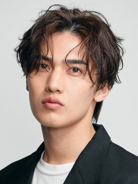 レタッチバイフィフス(RETOUCH by fifth) 原宿ルーズパーマセンターパートスパイラルパーマ大人色気ヘア