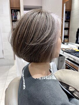 ピークアブー アヴェダ ギンザシックス(PEEK-A-BOO AVEDA GINZASIX) フェイスフレーミングカラー　グレーカラー　白髪　大人女性ヘア