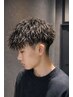【ケアパーマ】カット+ツイストスパイラルパーマ+保湿シェービング¥13200