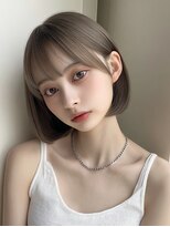レア 渋谷(Le'a) 韓国ボブレイヤーボブレイヤーボブ髪質改善ボブ20代ボブミニボブ