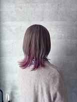 ブレイブ ヘアデザイン(BRaeVE hair design)&nbsp;ミルクティーベージュ／インナーピンクウルフ