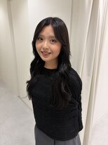 サボ(sabo)&nbsp;透けるラベンダーグレーカラー/韓国風レイヤーカット/岡崎