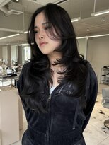 キーン 立川店(keen)&nbsp;【NAGISA×keen】艶のある黒髪にたっぷり layer