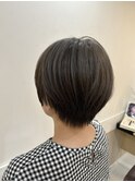 ハッシュカット グレージュ ツートンカラー 鶴川