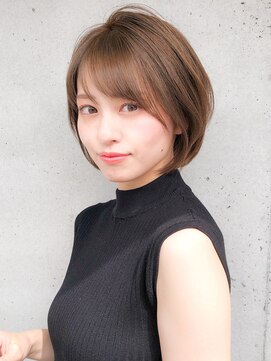 アグノス 青山(Agnos) 小顔カットシースルー透け感ラベンダー艶カラーくびれショート