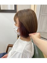 アンダーバーホワイトモデ 河内長野(_WHITE mode)&nbsp;◎ブリーチ無しで作るイヤリングカラー