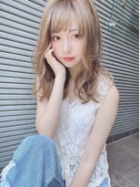 【Rohange】ブロンドパール×シルバーベージュ#フリンジウェーブ