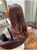 ロング インナーカラー