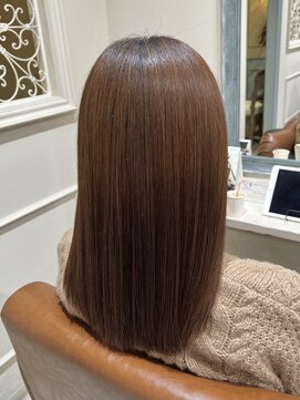 フレーム へアアンドトリートメント 天王寺北口店(FRAME) [FRAME 天王寺北口店] 艶カラー透け感ブラウン