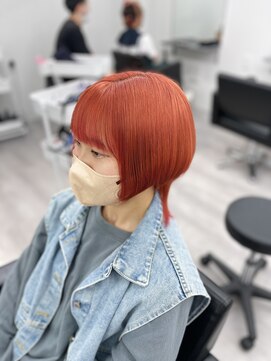 ミステル(MISTEL) ブリーチカラー ピンクオレンジ