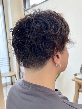 ヘアリゾート クオリア(hair resort Quaria by piece) センターパートメンズパーマ×サーフスタイル☆彡