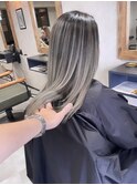 バレイヤージュ、ハイライト、ショコラアッシュ、グレージュ