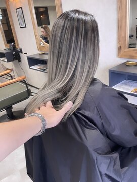 サニー 渋谷(SUNNY) バレイヤージュ、ハイライト、ショコラアッシュ、グレージュ