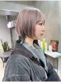 ミディアムショートウルフヘアボブウルフインナーカラー20代30代