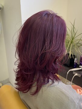 キサ ファータ 恵比寿(kisa fata) ベビーピンク×ロングレイヤー【恵比寿 Aujua オージュア】