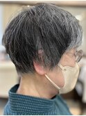 大人可愛い骨格補正似合わせショートスタイル/30代40代50代