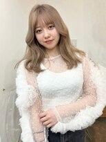 リヴ ウメダ(LIV umeda)&nbsp;ミルクティーベージュ/ブリーチ/ダブルカラー【梅田】