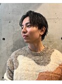 簡単スタイリング☆センターパート×ソフトツイスパ