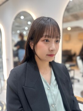 ジーナ 博多筑紫口(Zina) 【tama】ぱっつん前髪×ブラウンカラー