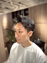 ウノプリールヴァモス(unopulir Vamos)&nbsp;大人メンズパーマサイドパート七三分け