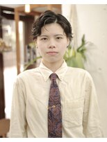 リッカ(RICCA) 七三分け　メンズライクヘア　マニッシュヘア　ニュアンスパーマ
