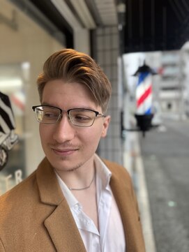 バーバーミキ(BARBER MIKI) かき上げバック