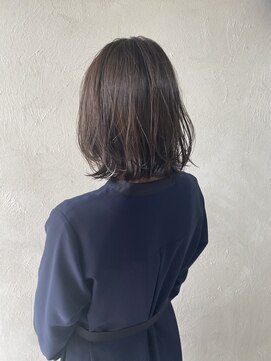 ユッカ エハ 豊中(YUCCA eha) 【 YUCCA 】大人可愛いオリーブグレージュミディアム