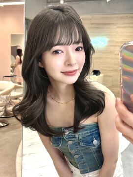 グロー 大宮(GLROW) オリーブグレージュ　レイヤーカット　顔まわりレイヤー　くびれ