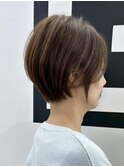 東静岡ショートボブくびれショートイルミナカラー顔周りレイヤー