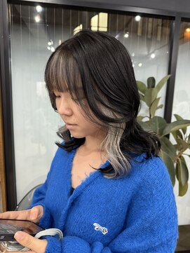 ネオ(neo.) ホワイトベージュ/フェイスフレーミング/ブルーブラック