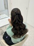ハーフアップ