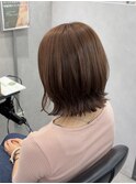 クラゲヘアー/小顔に見せるヘア/ココアベージュ/町田
