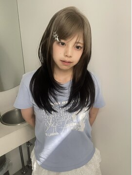 キオク(KIOX) オリーブベージュ/レイヤーカット/ハイトーン/ワンカラー/名古屋