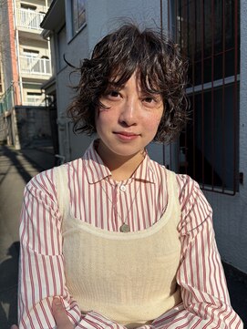 フェンヘアーアイス 中目黒(Fen.hair ici) ショートボブパーマ顔まわりレイヤーボブ