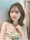 ▲レイヤーカット顔まわり前髪矯正ミディアムレイヤーharuhi