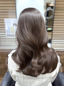 ハピネス クローバー 八木店(Happiness CLOVER) ブリーチなしダブルカラー レイヤーカット ブラウンカラー