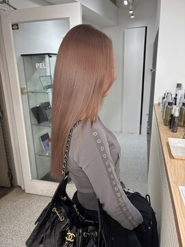 ペレ 原宿(PELE) ダークパープルナチュラルショート夏のヘアアレンジ原宿