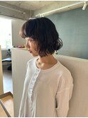 ボブパーマ/パーマボブ/コテ巻き風パーマ/ドライパーマ