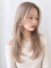 【縮毛矯正履歴でもブリーチしたい方】ケアブリーチ(2ブリーチ)+カラー+tr