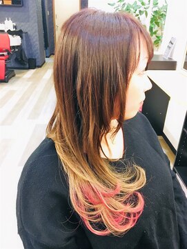 ウールー(wiLRew) アッシュベージュ＆ピンク