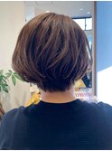 大人のツーブロック＋アクアミントカラー