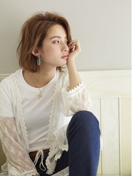 クローゼット 新宿(closet) 外ハネボブ/ペールベージュ[髪質改善/ヘッドスパ白髪染め/新宿】