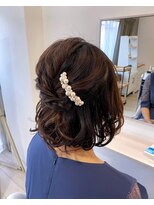 シュエット(Chouette)&nbsp;ボブ/ハーフアップ/結婚式/お呼ばれヘア