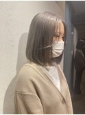 プラチナシルバーカラー グレージュカラー イメチェン