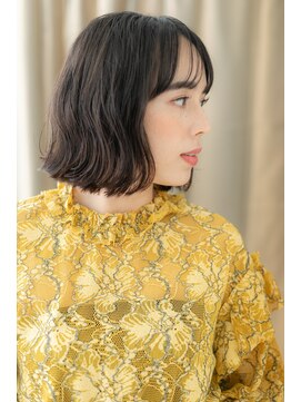 カバーヘア イヴ 戸頭店(COVER HAIR EVE) 大人かわいい黒髪くせ毛風美髪ウルフボブZ戸頭20代30代40代