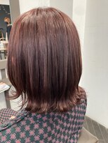 リジョイスヘア(REJOICE hair) 【REJOICE hair】ピンクブラウン×ボブヘア☆